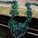 Green and Purple Lichen Necklace