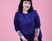 Glittercat Gown - Plus Size Vintage - Size 1x 2x  - 14 16 18