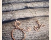 Say my Name Initial ROSE GOLD Sterling or gold  chain