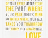 Our Story Print