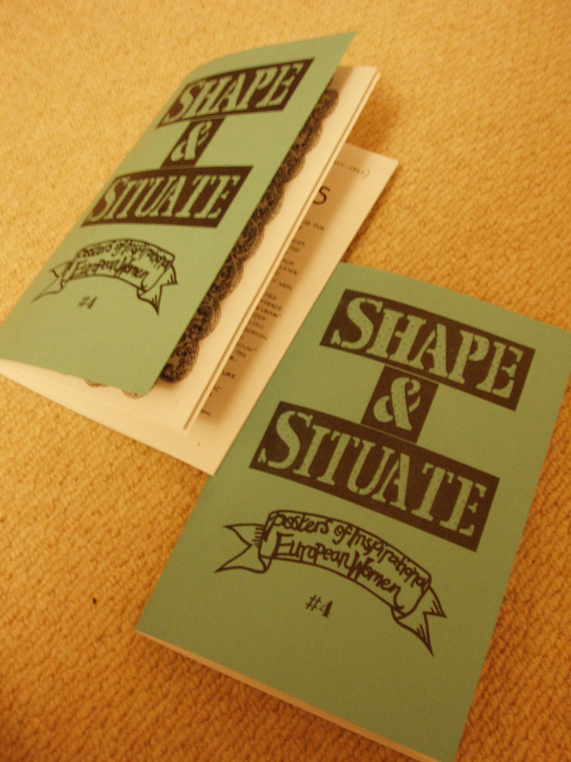 Shape & Situate: Posters Of Inspirational European Women zine. Issue 4