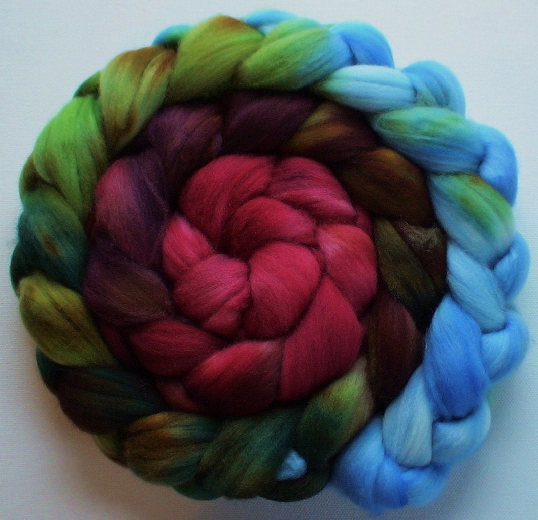 Wool Roving spinning or felting Red Earth 3.5ozs gradient roving Pre-order merino or polwarth