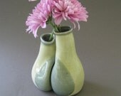 Simple White and Gray Vase Set, Unique wedding, engagement or anniversary gift, "Between Us"