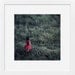 Miniature diorama print, twilight field with girl in red, Half Awake series, Rose - 6x8 photograph