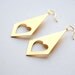 Diamond Heart Earrings - Handmade Jewelry - Free Shipping in the US - Summer Fashion