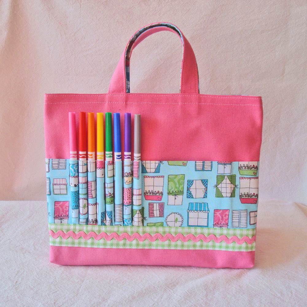 ARTOTE Coloring Bag Crayon Bag Crayon Tote in Window to Your Soul