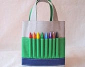 ARTOTE Mini Coloring Bag Crayon Tote Crayon Tote in Snowpark