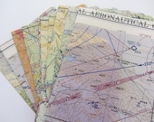 Passport Holder- Vintage Aeronautical Map of Southern California- choose 1