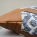 FOR JuNe/ Luella in IKAT Denim and Camel Brown Leather Accents