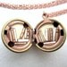 Library Locket Painted Pendant -Tiny Books Inside a Vintage Stock Brass Locket - Book Lover Gift