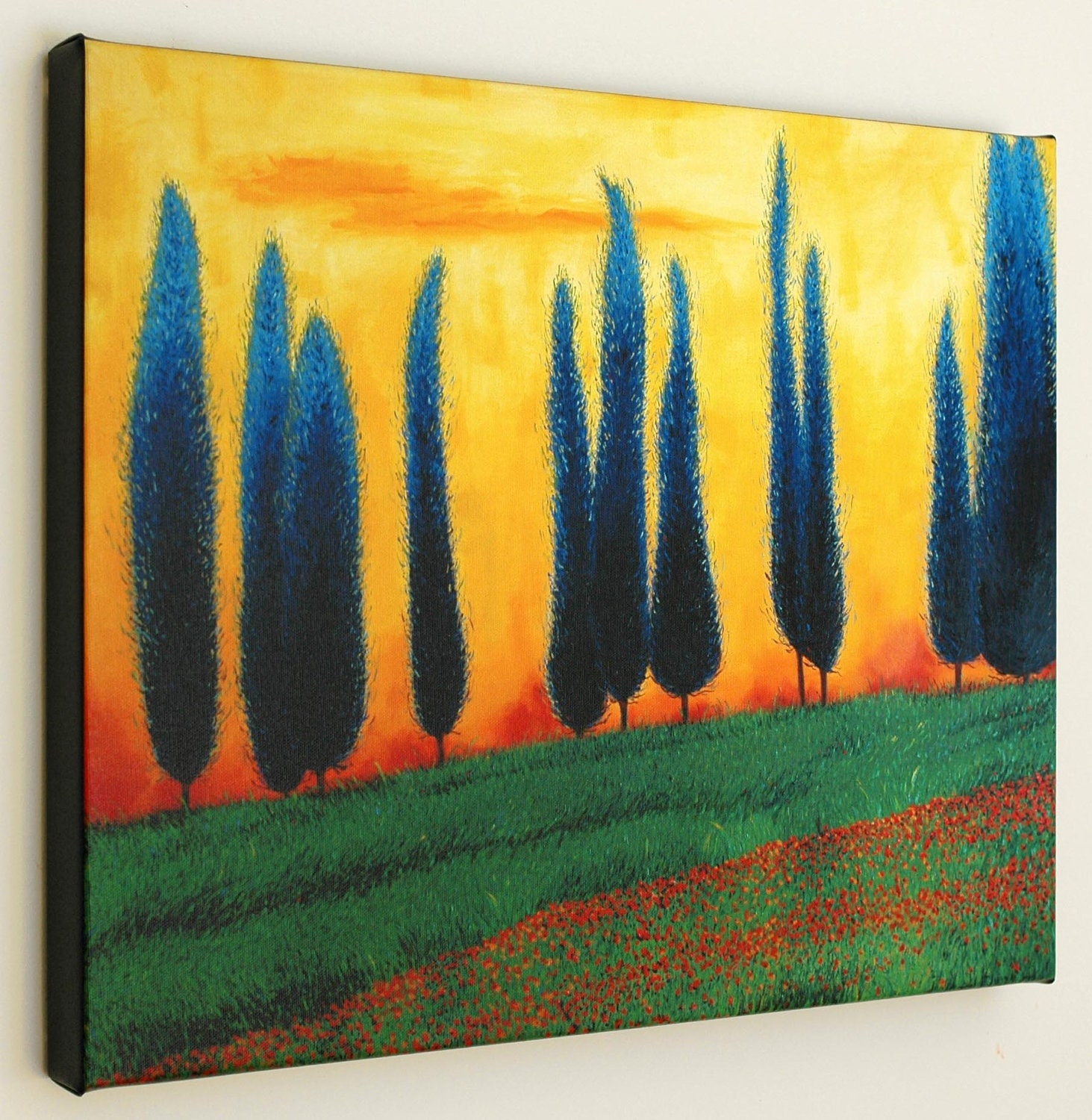 Tuscan Landscape--16x20 Fine Art Canvas Print