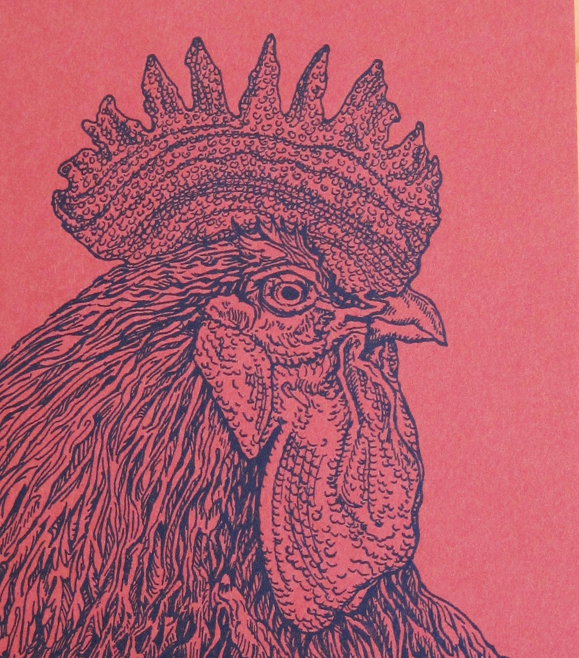Rooster Card