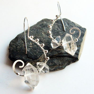 40% OFF with coupon code (2013SALE40) - Herkimer Diamonds - Sterling Earrings