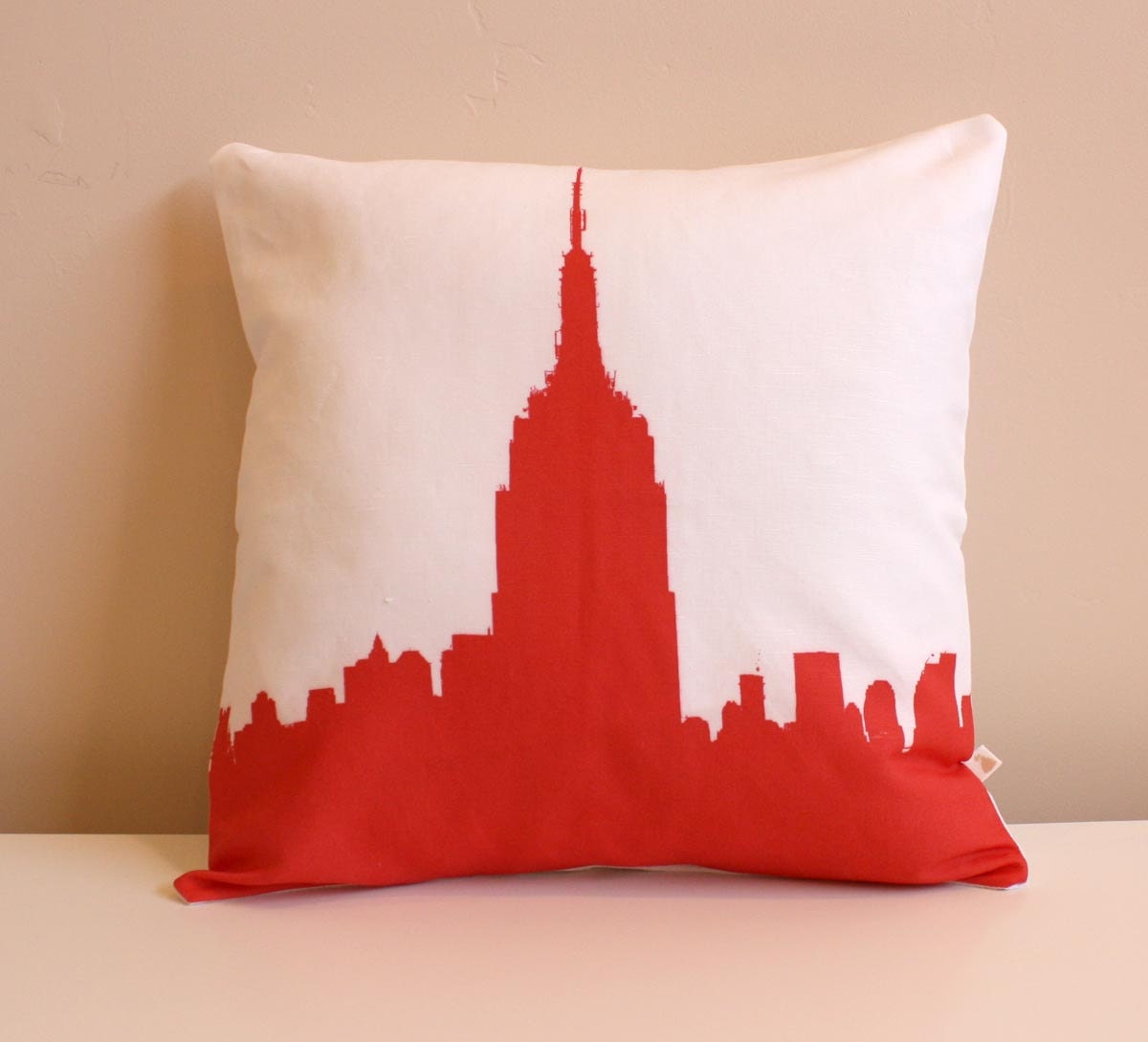 Empire State Building Pillow - Urban Throw  Style no7 - 16 x 16 - Modern design