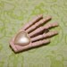 pastel pink skeleton hair clip