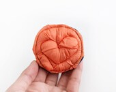 Orange Heart Brooch
