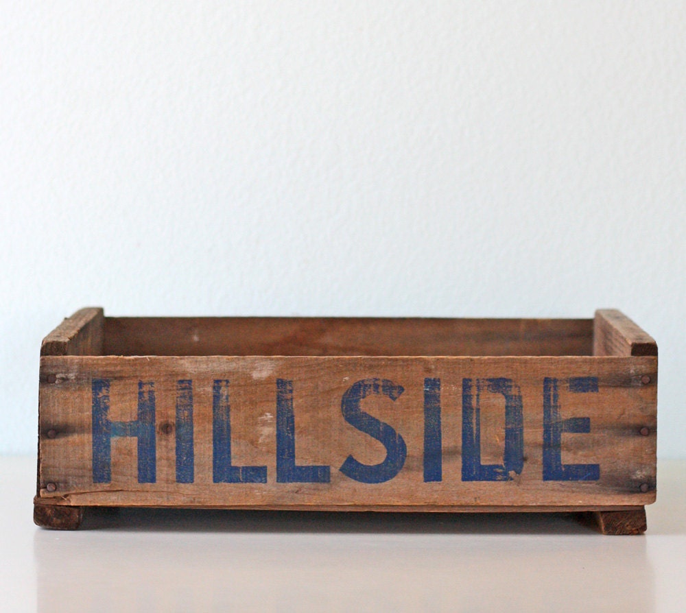 Vintage Wooden Crate - HILLSIDE