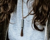 The Stallion - Horse Hair Bullet Necklace for Men