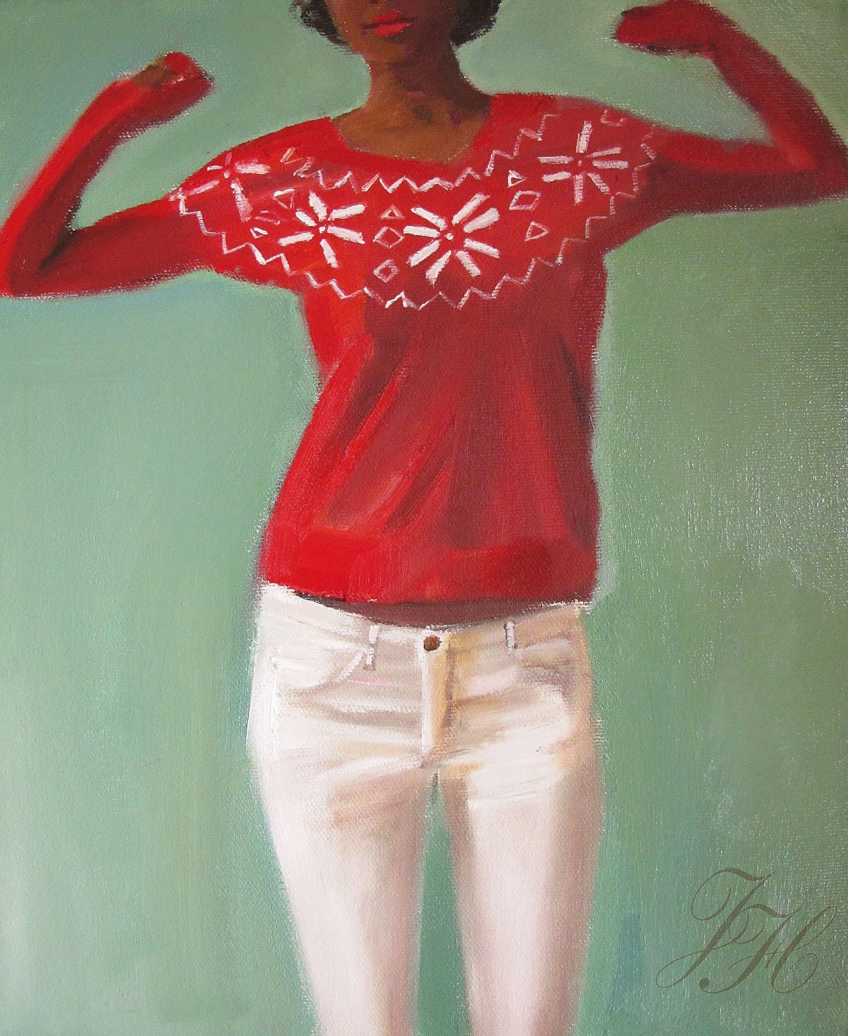 Nordic Sweater Stretch- Art Print