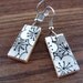 glossed japanese chiyogami nickel-free earrings - plum noir