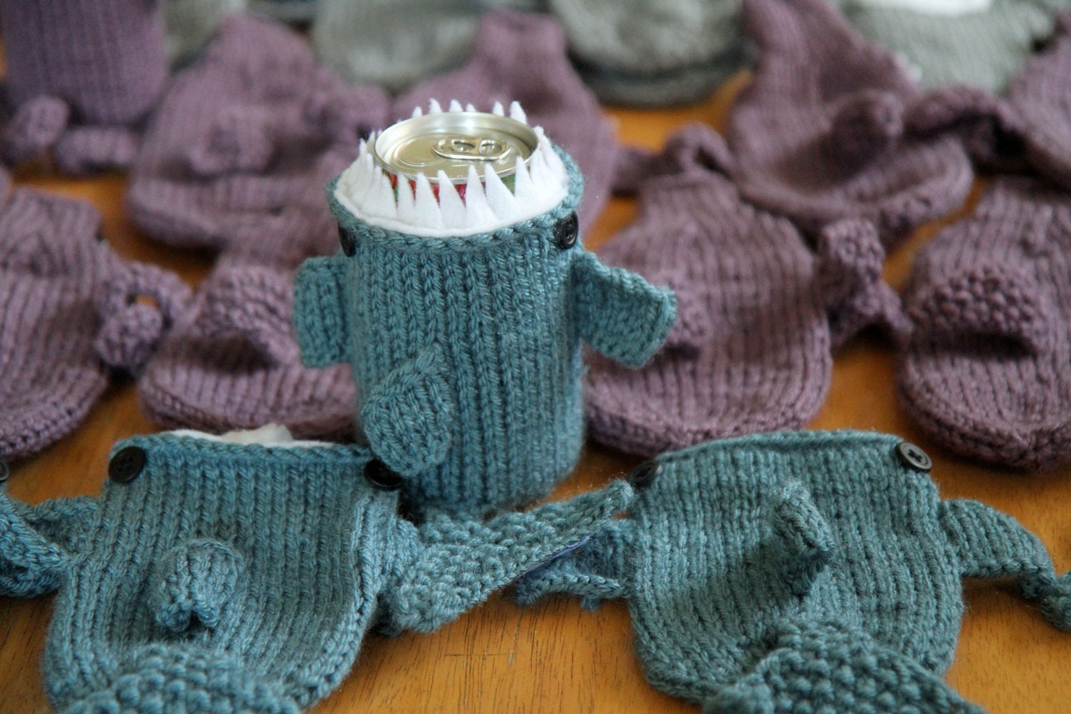 Monster Shark -Soda Can Cozy
