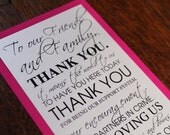 Thank You for Coming to our Wedding Signs