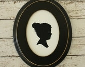 Custom Silhouette Print 5x7 made from your photo - by Simply Silhouettes
