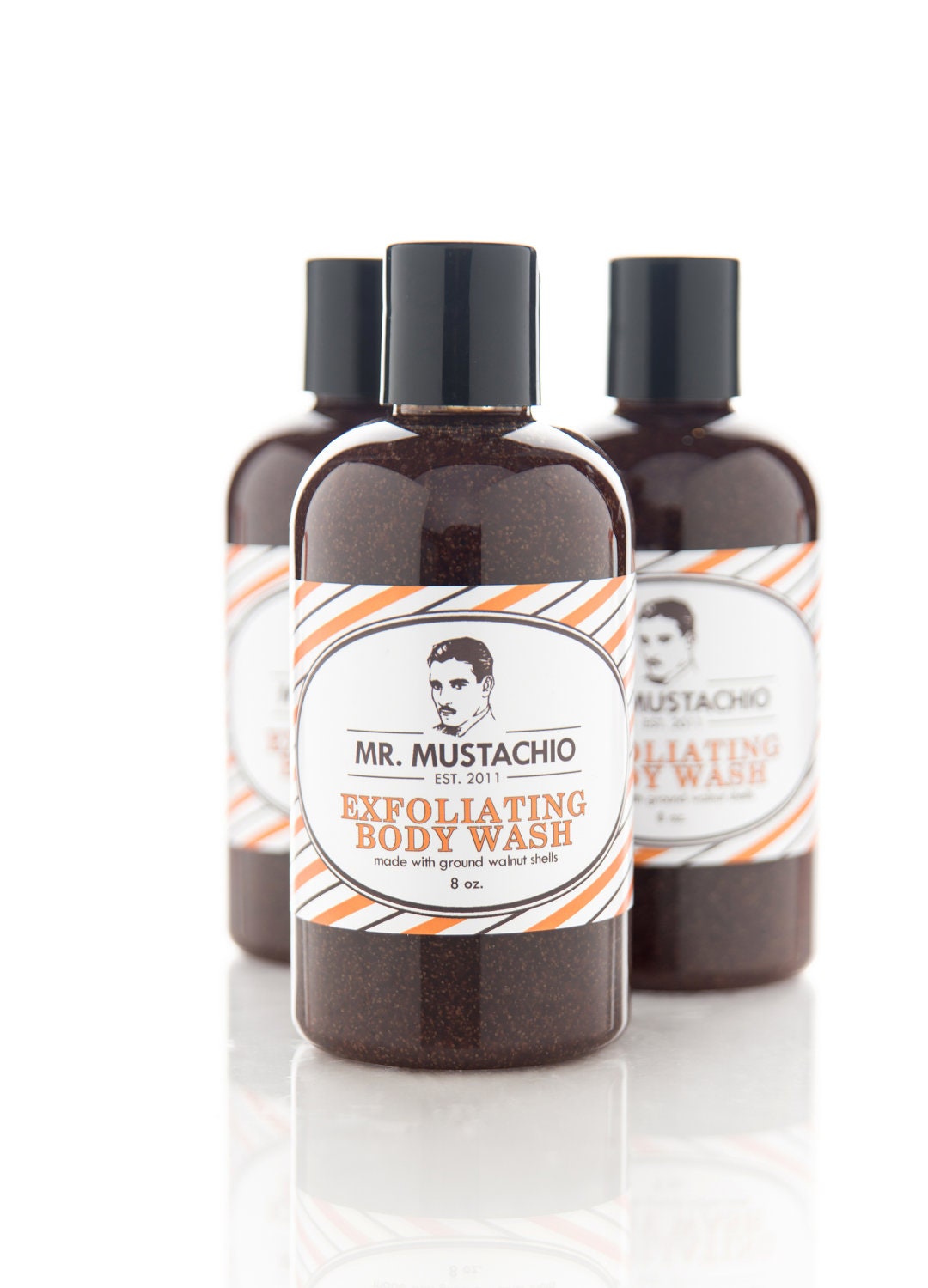 SALE - 1/2 off! - Exfoliating Body Wash - Mr. Mustachio - 100% pure essential oil scent - sweetpetula