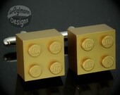 Limited- Gold Brick Cufflinks :) made with LEGO bricks