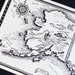 Alaska - Black and White Vintage Map of Alaska - 1940s Original State Picture Map - A Fun Little Pitcure Map to Frame