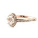14K White Sapphire Diamond Engagement Ring Oval Diamond Halo Setting 14K 18K White Yellow Rose Gold Platinum Palladium Bridal Jewelry