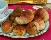 Lot of 9 small Croissants BUNS bread for crafts, home decor