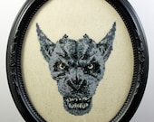 Gargoyle  - Framed Cross Stitch