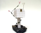 You've Got Mail, Honey - Shabby Chick Rustic Pebbles Proposal Wooden US Mailbox Ring Box by Tanja Sova - tanjasova