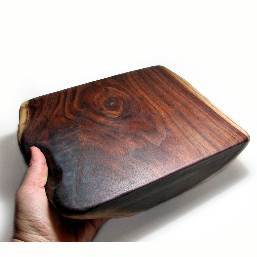 Tiramisu 5: Organic Natural Edge Rustic Walnut Wood Serving Cheese or Wedding Cake Board by Tanja Sova