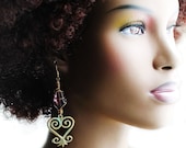 Reach Back Sankofa Bird Adinkra Earrings