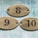 Industrial Brass Number Tag Postal Box Antique 1800's Victorian Ephemera PO Box Marker Id DIY Pendant Steampunk