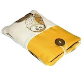 Barn Owl iPhone pouch with pocket for key, bank card, cash, etc