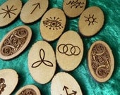 Celtic Oval 13 Witches Cedar Runes