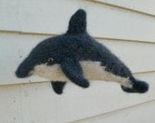 Dolphin Stuffed Toy Animal. Kids, Handmade, Blue, Wool. Handknit Stuffed Animals by FeltedFriends on Etsy.