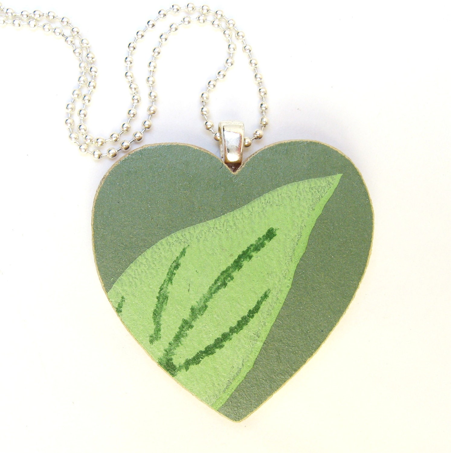 Green Leaf Necklace