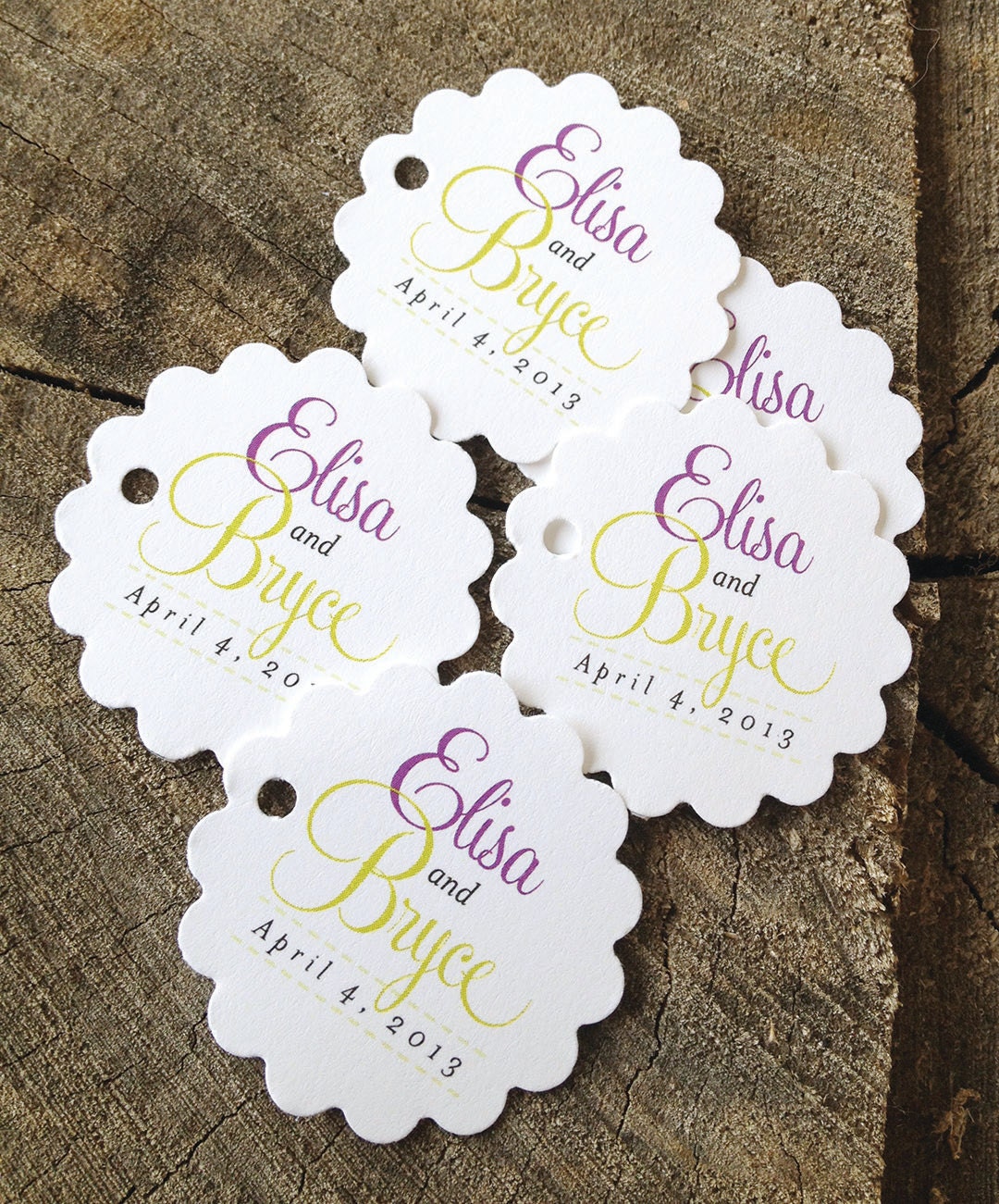 Script Wedding Favor Tags - Thank you tags -  Wedding Gift Tags - Shower Tags - Set of 50