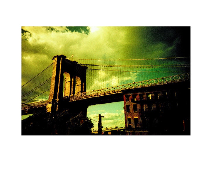 Brooklyn Bridge 2 . Lomo Series . 8x10 Print