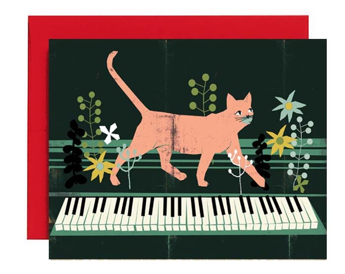 Kitten on the Keys Card
