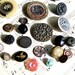 Antique Buttons Large Group of 25 Vintage Collection Victorian   C11
