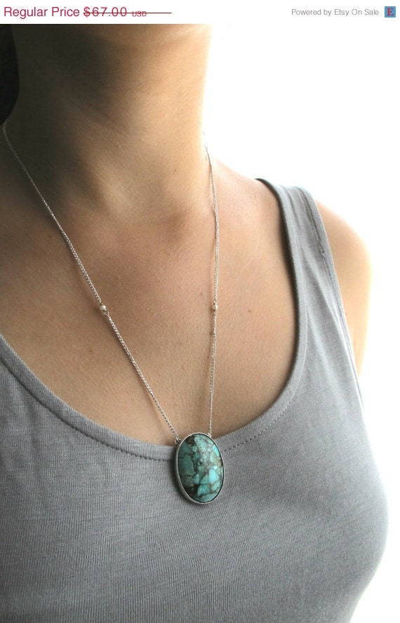 CLOSING SALE Seeds-Sterling silver,turquoise and seed pearls necklace.