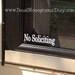 No Soliciting Vinyl Decal
