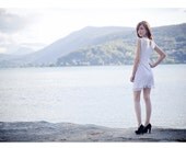 VIVIFROMAGE - Elodie bridal dress - lace front and back yokes - free shipping