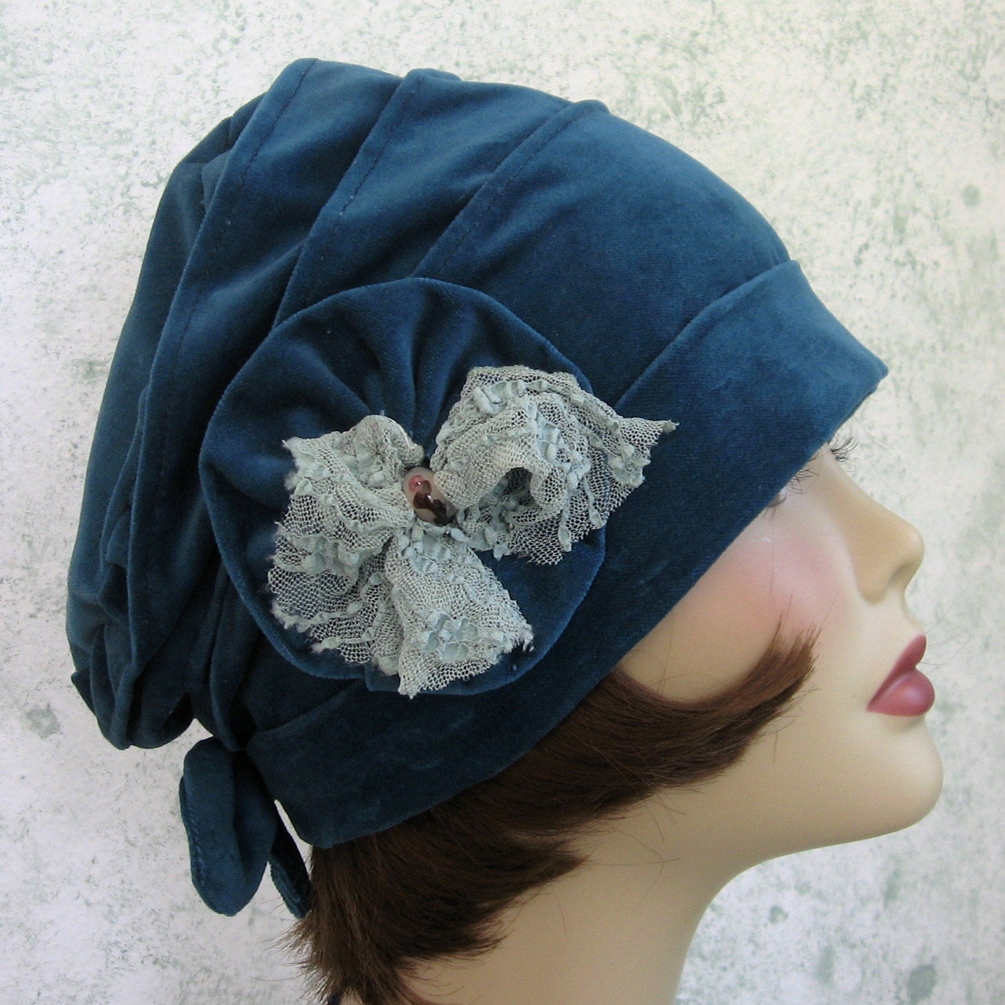 Womens Flapper Hat Cloche Pattern With Bow And Flower Trim PDF Easy To Make Resell Finished