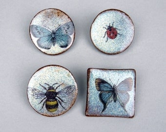 Bee, Butterfly or Ladybird Brooch